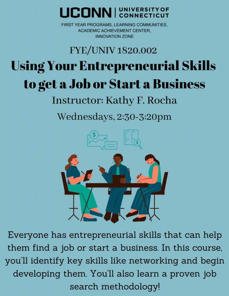 FYE/UNIV 1820.006 Using Your Entrepreneurial Skills