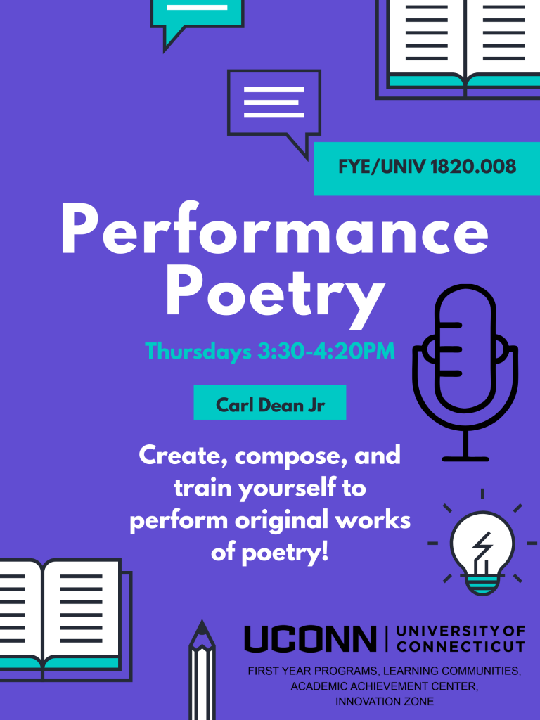 UNIV 1820.008 Performance Poetry