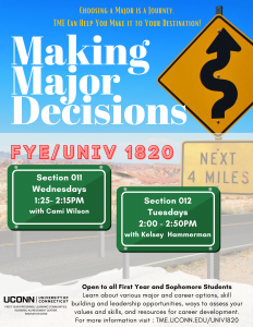 UNIV 1830.011/012 Making Major Decisions