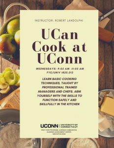 UNIV 1820.013 UCan Cook at UConn