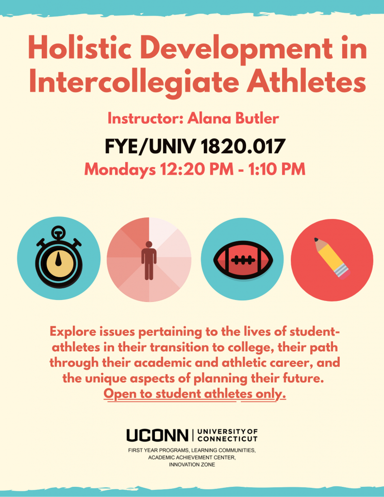UNIV 1820.017 Holistic Development in Intercollegiate Athletics