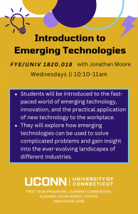 UNIV 1820.018 Introduction to Emerging Technologies